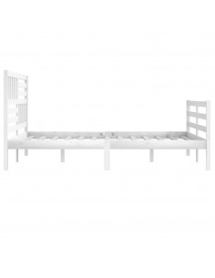 Giroletto Bianco 180x200 cm Super King in Legno Massello