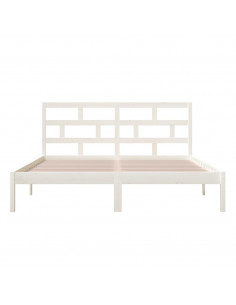 Giroletto Bianco 180x200 cm Super King in Legno Massello