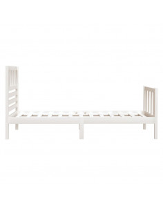 Giroletto Bianco 75x190 cm Small Single in Legno Massello