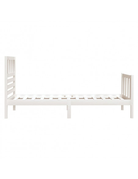 Giroletto Bianco 75x190 cm Small Single in Legno Massello