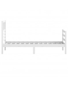 Giroletto Bianco 75x190 cm Small Single in Legno Massello