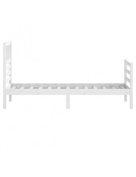 Giroletto Bianco 75x190 cm Small Single in Legno Massello