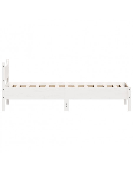 Giroletto Bianco 90x190 cm in Legno Massello di Pino