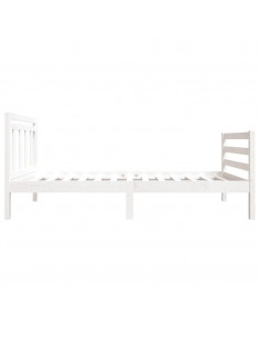 Giroletto Bianco 90x190 cm Single in Legno Massello