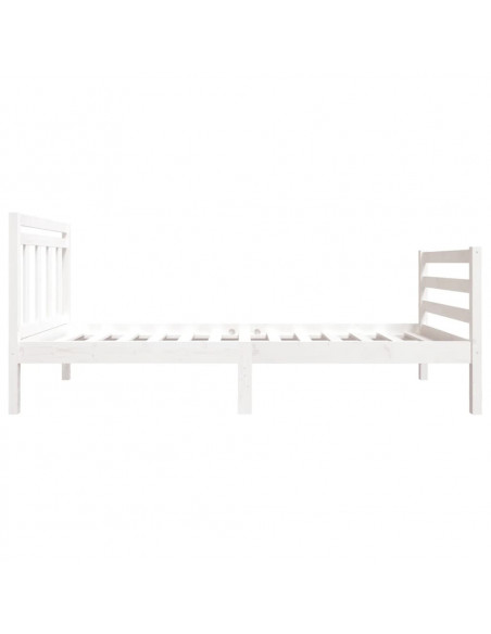 Giroletto Bianco 90x190 cm Single in Legno Massello