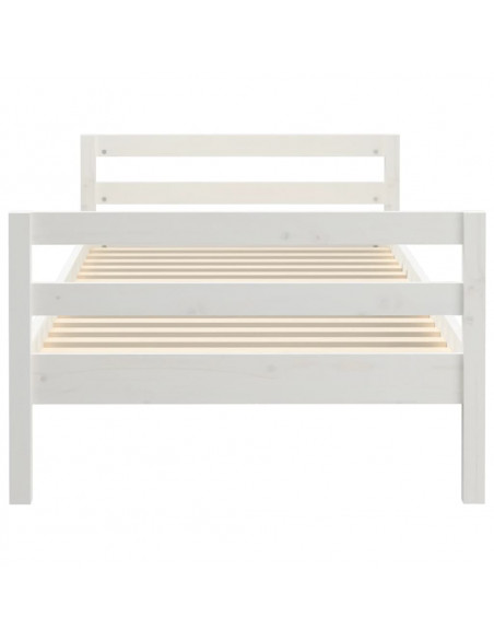 Giroletto Bianco 90x200 cm in Legno Massello di Pino