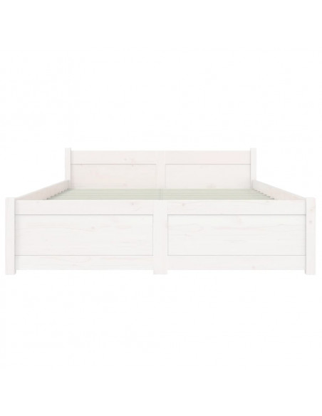 Giroletto Bianco in Legno Massello 135x190 cm Double