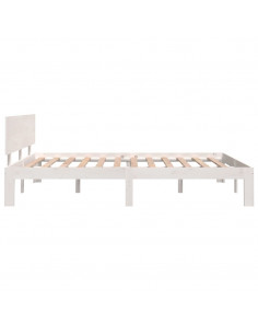 Giroletto Bianco in Legno Massello 135x190 cm Double