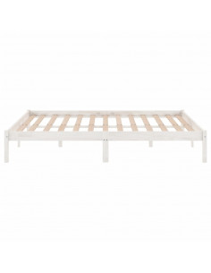 Giroletto Bianco in Legno Massello 135x190 cm Double