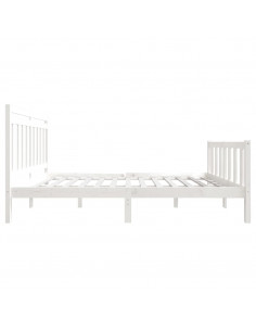 Giroletto Bianco in Legno Massello 140x190 cm