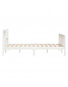 Giroletto Bianco in Legno Massello 140x190 cm