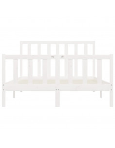 Giroletto Bianco in Legno Massello 140x200 cm