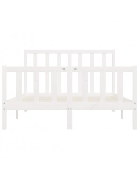 Giroletto Bianco in Legno Massello 140x200 cm