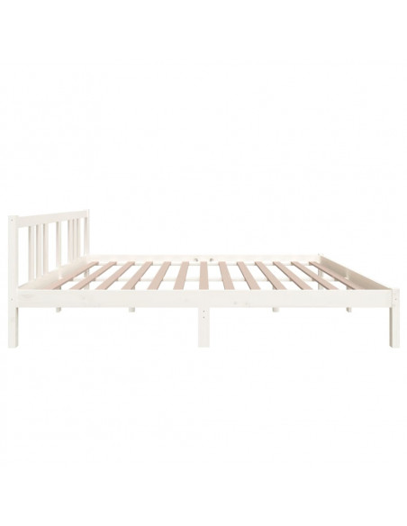 Giroletto Bianco in Legno Massello 160x200 cm