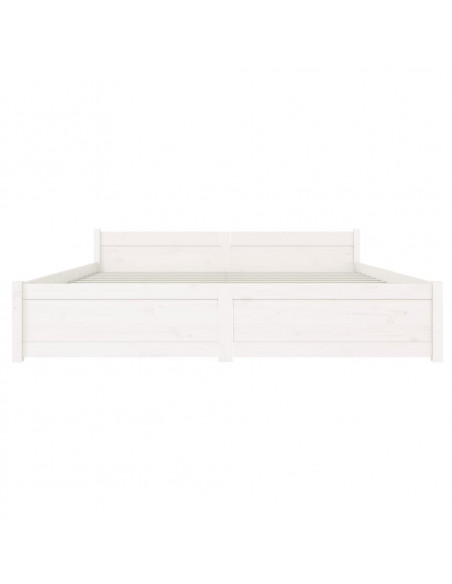 Giroletto Bianco in Legno Massello 160x200 cm