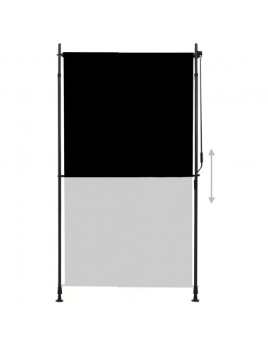 Tenda a Rullo per Esterni 120x270 cm Antracite