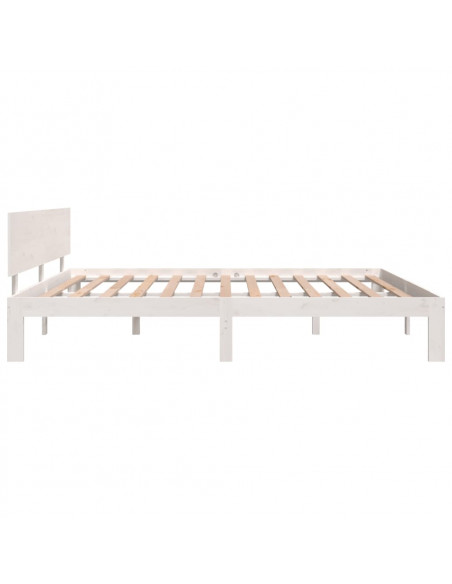 Giroletto Bianco in Legno Massello 180x200 cm Super King