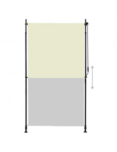 Tenda a Rullo per Esterni 120x270 cm Crema