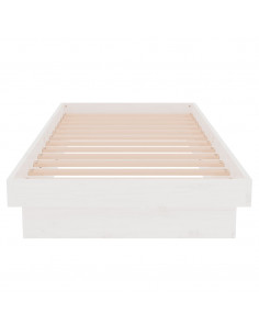 Giroletto Bianco in Legno Massello 75x190 cm Small Single