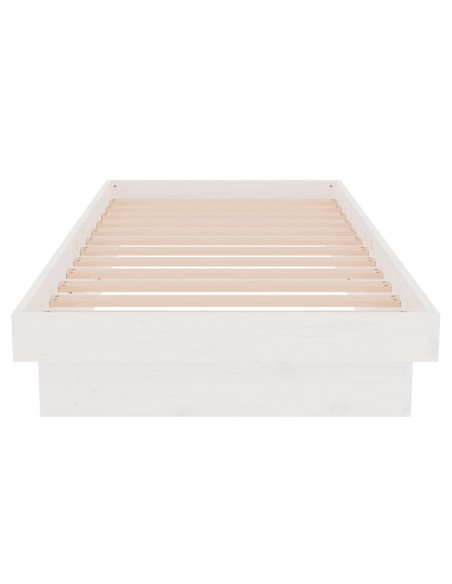 Giroletto Bianco in Legno Massello 75x190 cm Small Single