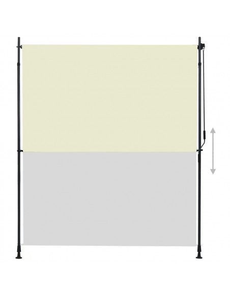 Tenda a Rullo per Esterni 200x270 cm Crema