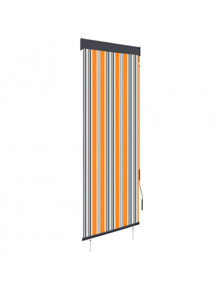 Tenda a Rullo per Esterni 60x250 cm Giallo e Blu