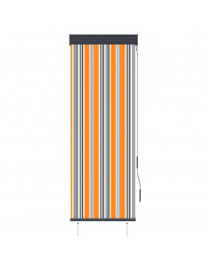 Tenda a Rullo per Esterni 60x250 cm Giallo e Blu 2
