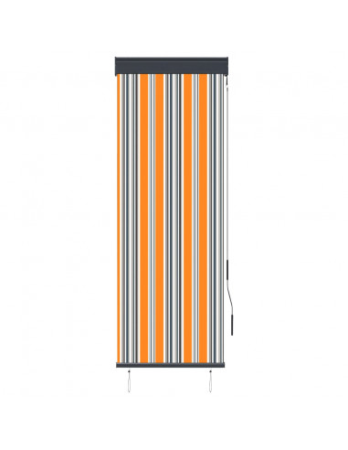 Tenda a Rullo per Esterni 60x250 cm Giallo e Blu