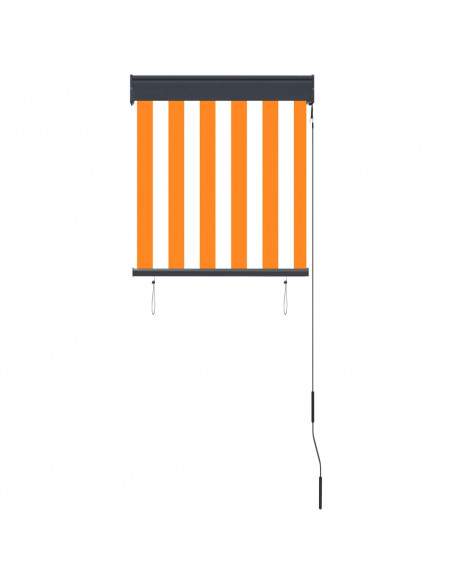 Tenda a Rullo per Esterni 60x250 cm Bianca e Arancione
