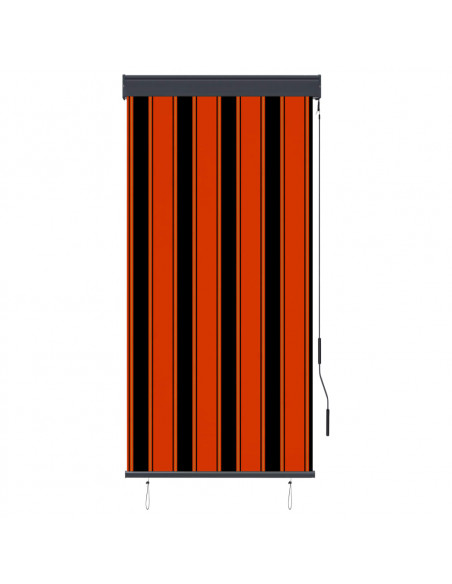 Tenda a Rullo per Esterni 80x250 cm Bianca e Marrone