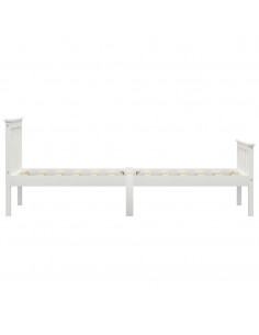 Giroletto Bianco in Legno Massello di Pino 100x200 cm