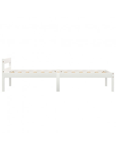 Giroletto Bianco in Legno Massello di Pino 100x200 cm