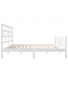 Giroletto Bianco in Legno Massello di Pino 120x200 cm