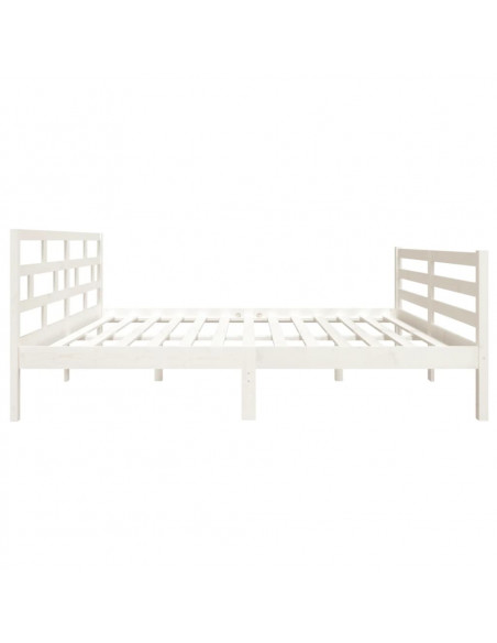 Giroletto Bianco in Legno Massello di Pino 140x190 cm