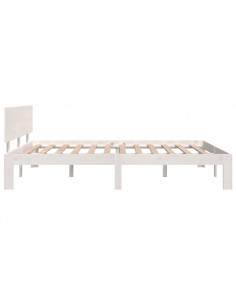 Giroletto Bianco in Legno Massello di Pino 140x190 cm