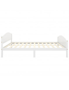 Giroletto Bianco in Legno Massello di Pino 140x200 cm