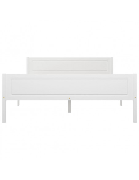 Giroletto Bianco in Legno Massello di Pino 140x200 cm