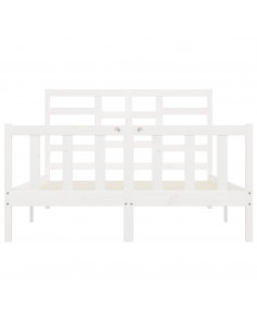 Giroletto Bianco in Legno Massello di Pino 140x200 cm