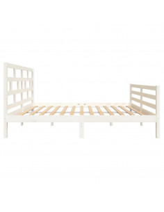 Giroletto Bianco in Legno Massello di Pino 140x200 cm