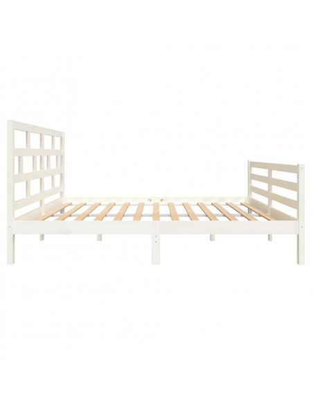Giroletto Bianco in Legno Massello di Pino 140x200 cm