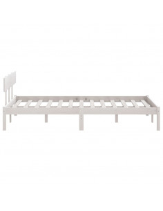 Giroletto Bianco in Legno Massello di Pino 140x200 cm