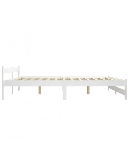 Giroletto Bianco in Legno Massello di Pino 160x200 cm