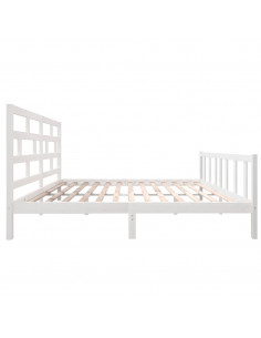 Giroletto Bianco in Legno Massello di Pino 200x200 cm