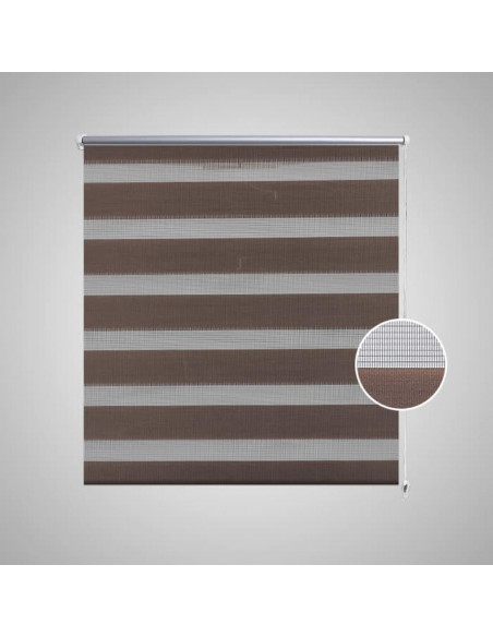 Tenda Oscurante a Zebra 100 x 175 cm Caffè