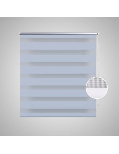 Tenda a Rullo Oscurante Zebra 120x230 cm Bianca 2