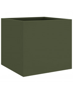 Fioriera Verde Oliva 32x30x29 cm in Acciaio Laminato a Freddo 2