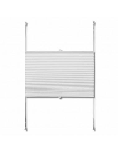 Tenda Plissettata 60x125cm Bianca Oscurante