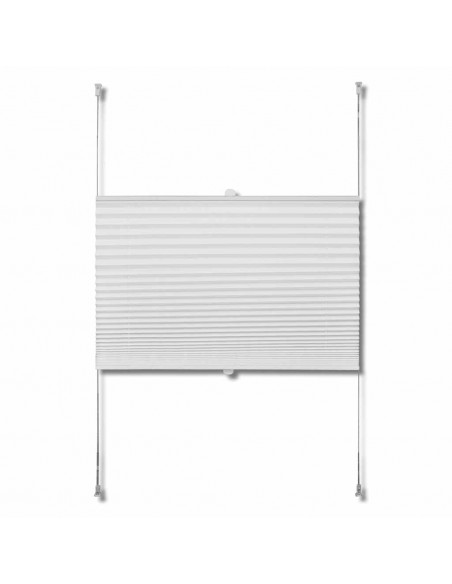 Tenda Plissettata 60x125cm Bianca Oscurante