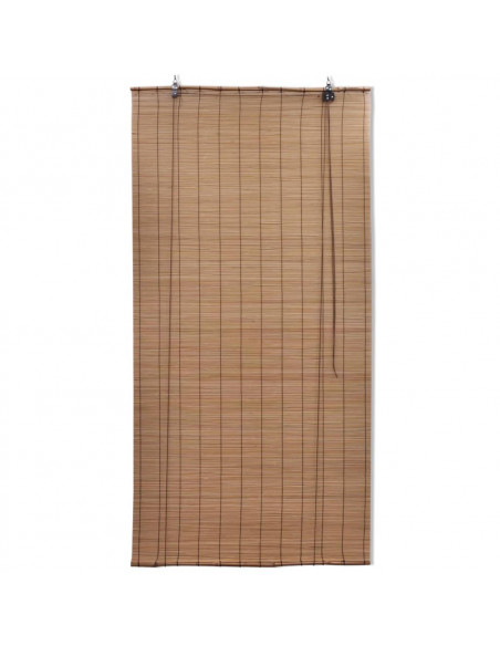 Tende a Rullo in Bambù Marrone 80x160 cm