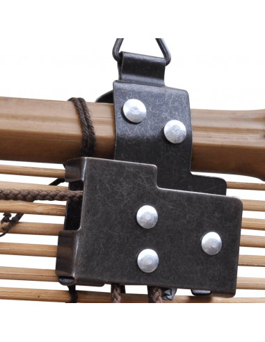 Tende a Rullo in Bambù Marrone 80x160 cm